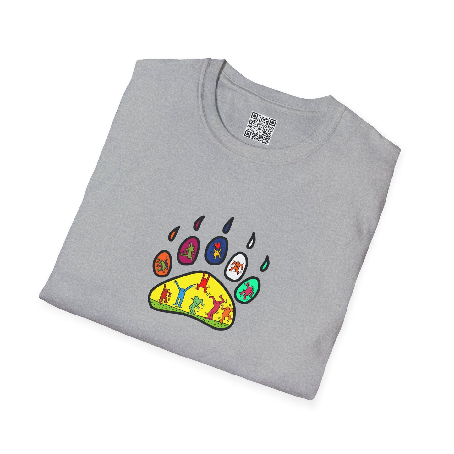 Haring style bear paw