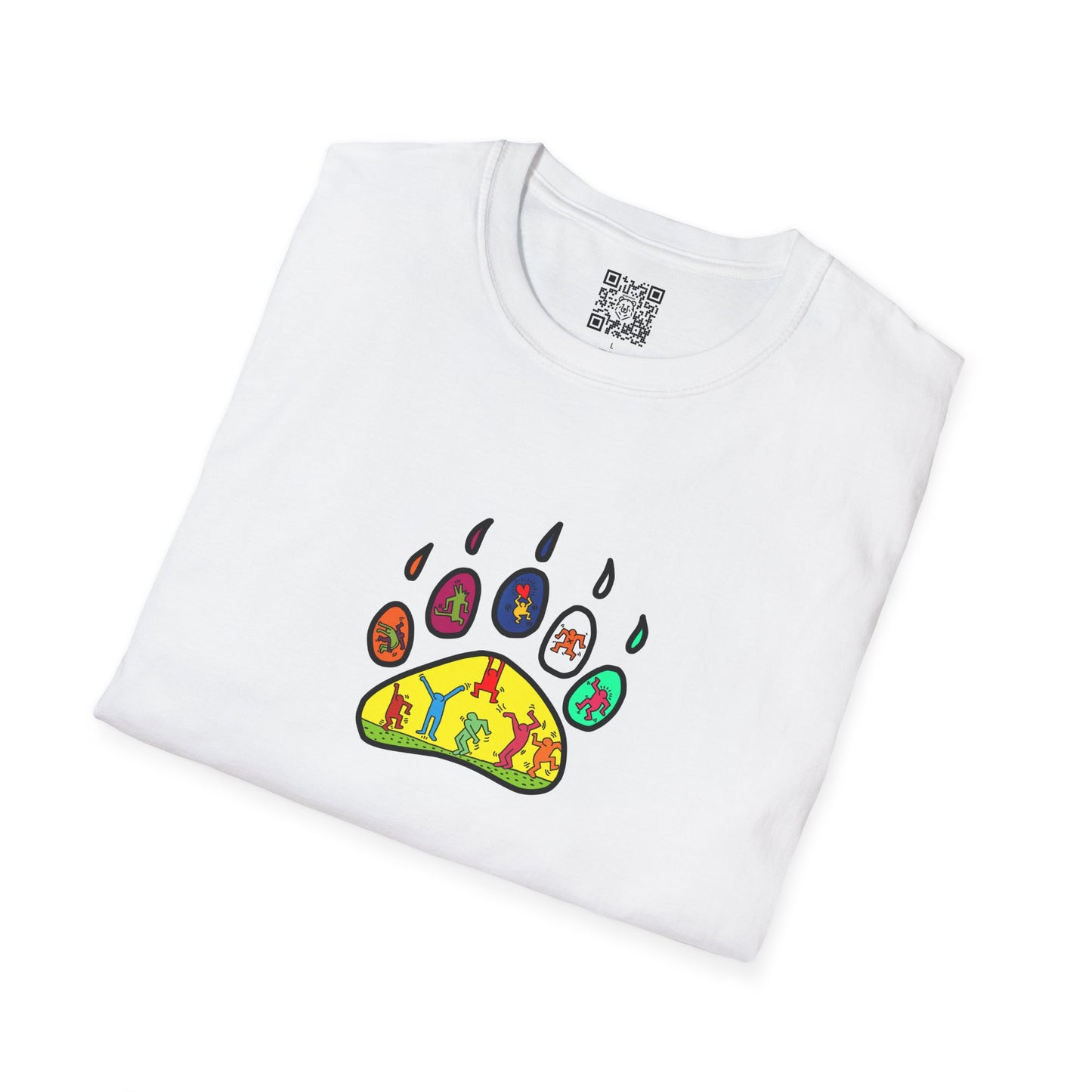 Haring style bear paw